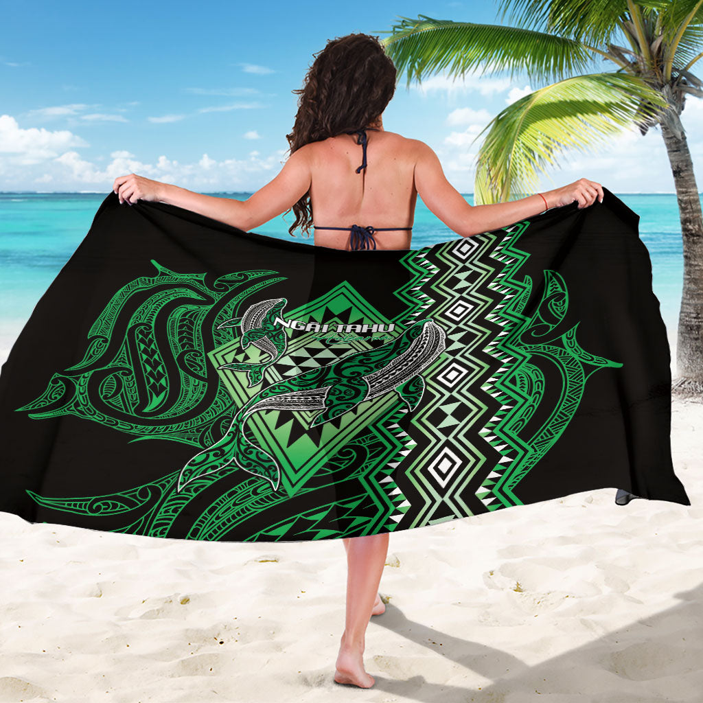 Aotearoa Iwi Ngai Tahu Sarong NZ Maori Humpback Whale Taniko Motifs