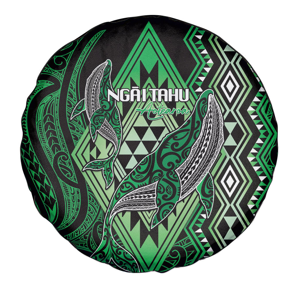 Aotearoa Iwi Ngai Tahu Spare Tire Cover NZ Maori Humpback Whale Taniko Motifs