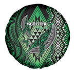 Aotearoa Iwi Ngai Tahu Spare Tire Cover NZ Maori Humpback Whale Taniko Motifs