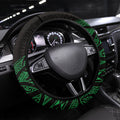 Aotearoa Iwi Ngai Tahu Steering Wheel Cover NZ Maori Humpback Whale Taniko Motifs