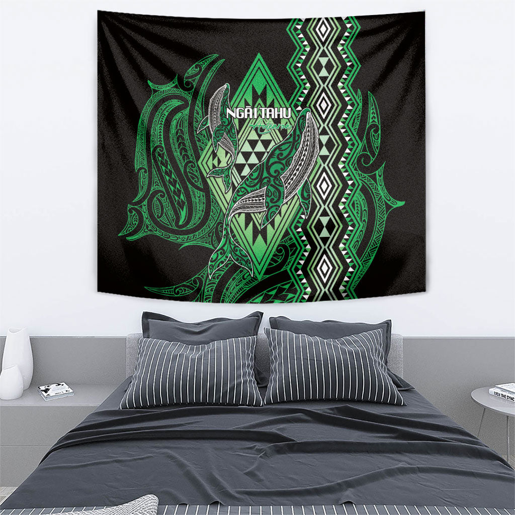 Aotearoa Iwi Ngai Tahu Tapestry NZ Maori Humpback Whale Taniko Motifs