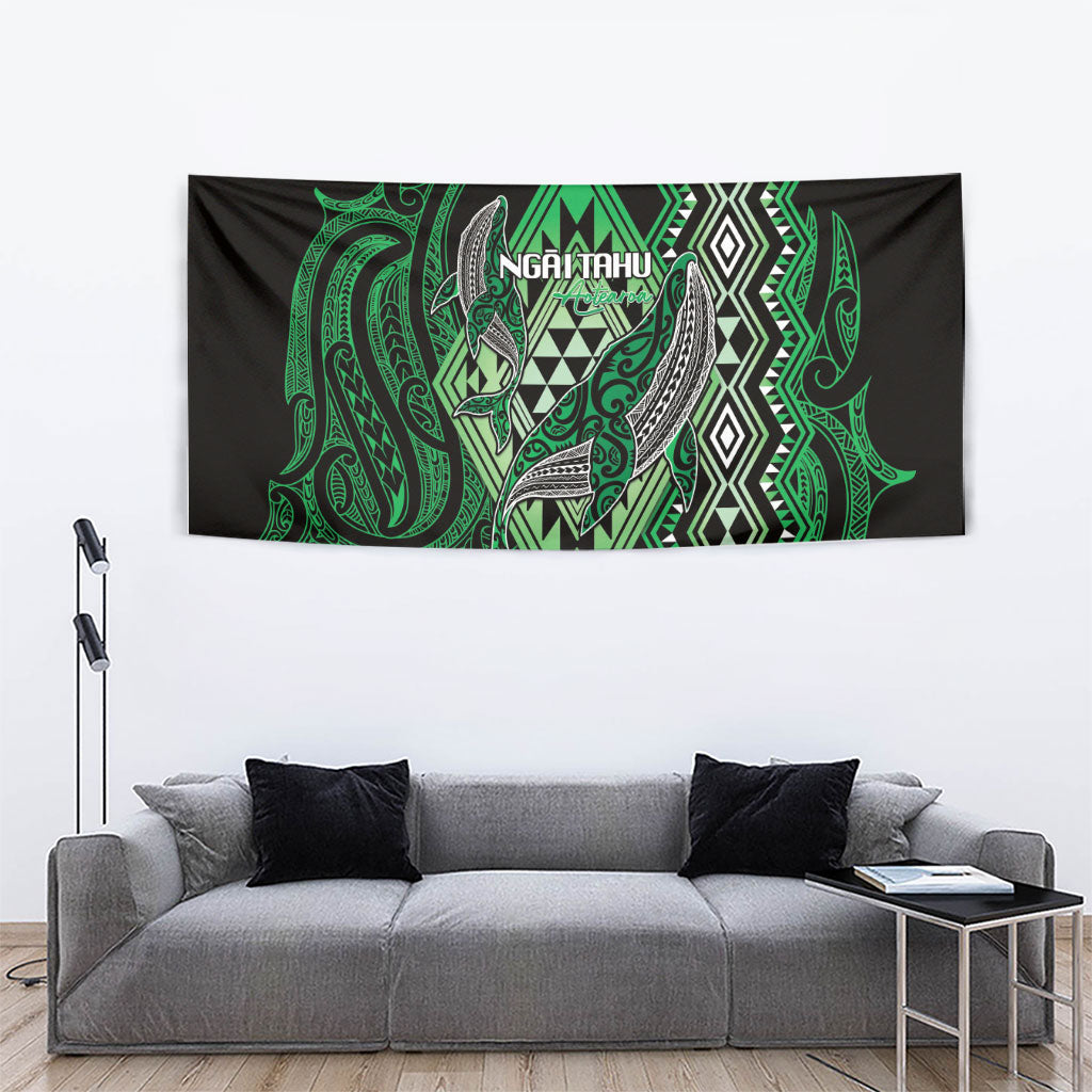 Aotearoa Iwi Ngai Tahu Tapestry NZ Maori Humpback Whale Taniko Motifs