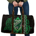 Aotearoa Iwi Ngai Tahu Travel Bag NZ Maori Humpback Whale Taniko Motifs