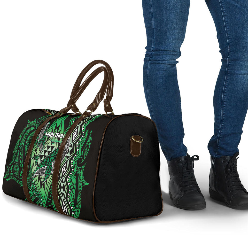 Aotearoa Iwi Ngai Tahu Travel Bag NZ Maori Humpback Whale Taniko Motifs
