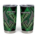 Aotearoa Iwi Ngai Tahu Personalised Tumbler Cup NZ Maori Humpback Whale Taniko Motifs