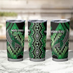 Aotearoa Iwi Ngai Tahu Personalised Tumbler Cup NZ Maori Humpback Whale Taniko Motifs