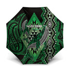 Aotearoa Iwi Ngai Tahu Umbrella NZ Maori Humpback Whale Taniko Motifs