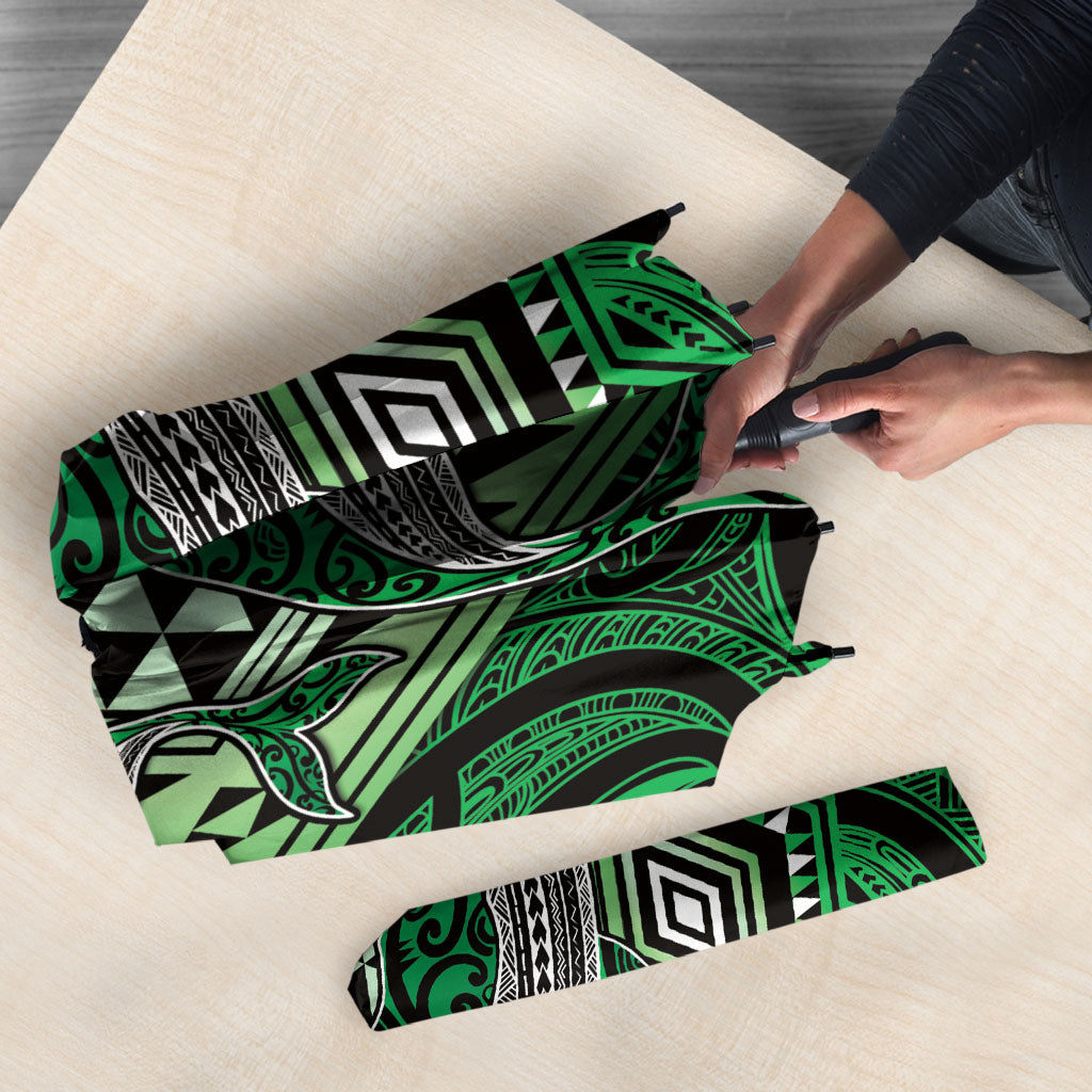 Aotearoa Iwi Ngai Tahu Umbrella NZ Maori Humpback Whale Taniko Motifs