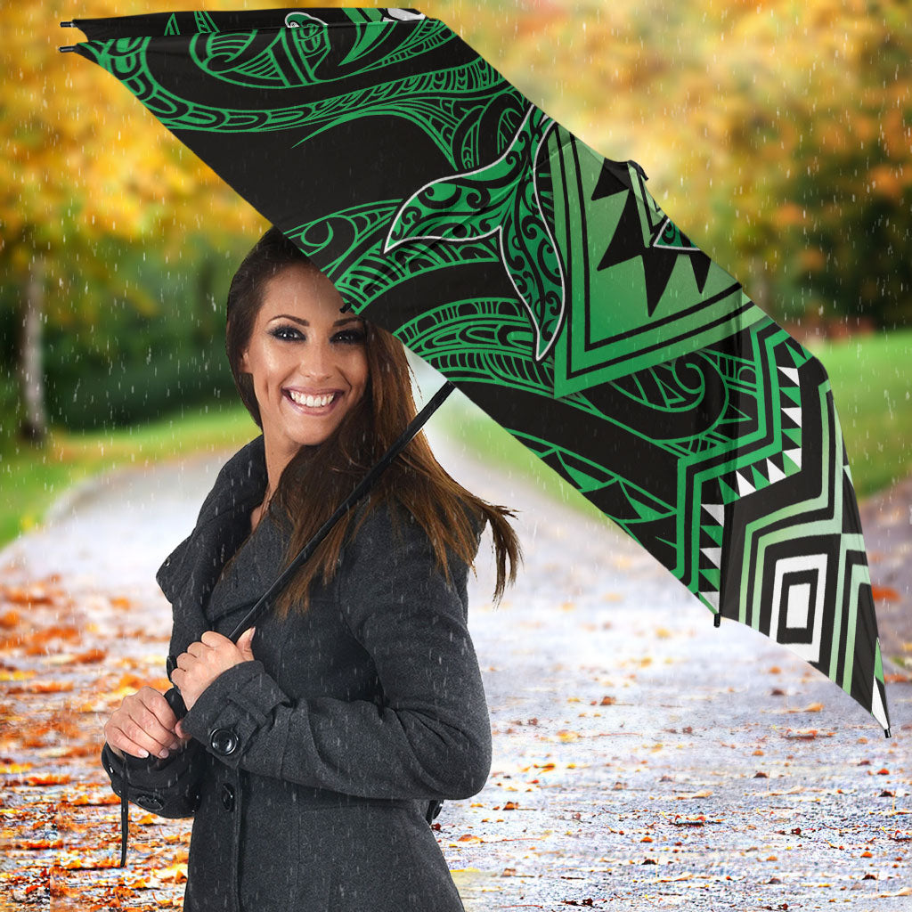 Aotearoa Iwi Ngai Tahu Umbrella NZ Maori Humpback Whale Taniko Motifs