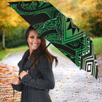 Aotearoa Iwi Ngai Tahu Umbrella NZ Maori Humpback Whale Taniko Motifs