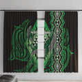 Aotearoa Iwi Ngai Tahu Window Curtain NZ Maori Humpback Whale Taniko Motifs
