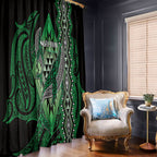 Aotearoa Iwi Ngai Tahu Window Curtain NZ Maori Humpback Whale Taniko Motifs