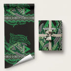 Aotearoa Iwi Ngai Tahu Wrapping Paper NZ Maori Humpback Whale Taniko Motifs