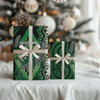 Aotearoa Iwi Ngai Tahu Wrapping Paper NZ Maori Humpback Whale Taniko Motifs