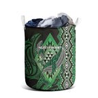 Aotearoa Iwi Ngati Pikiao Laundry Basket NZ Maori Humpback Whale Taniko Motifs