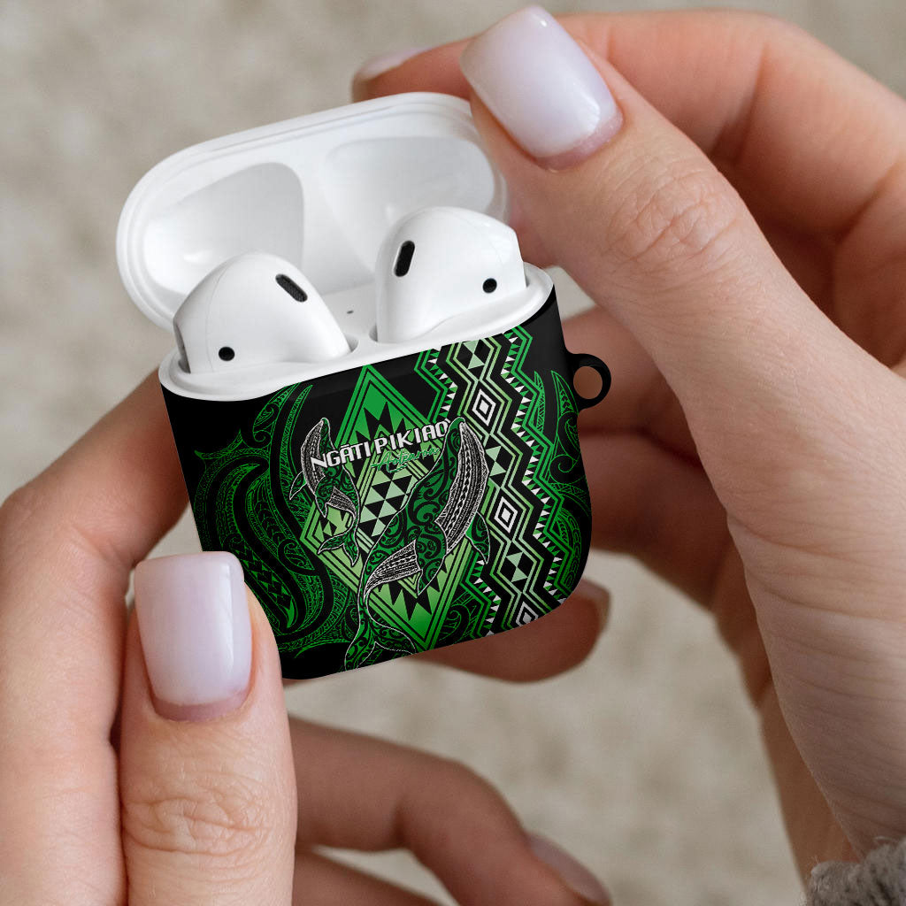 Aotearoa Iwi Ngati Pikiao AirPods Case NZ Maori Humpback Whale Taniko Motifs