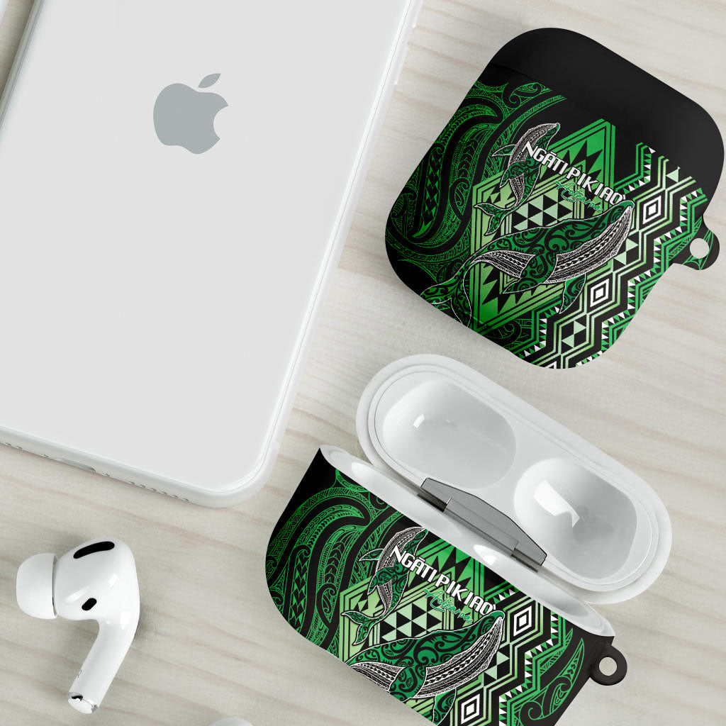 Aotearoa Iwi Ngati Pikiao AirPods Case NZ Maori Humpback Whale Taniko Motifs