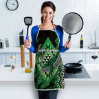 Aotearoa Iwi Ngati Pikiao Apron NZ Maori Humpback Whale Taniko Motifs