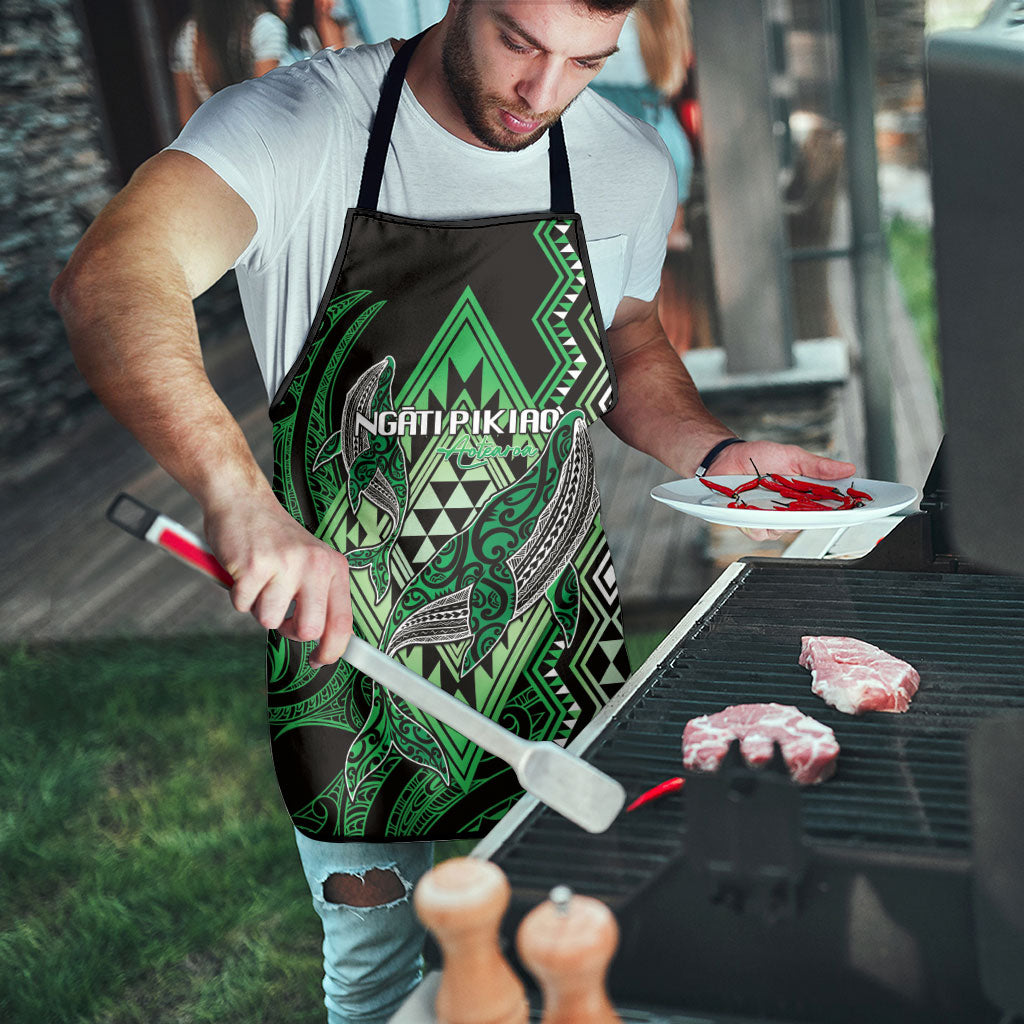 Aotearoa Iwi Ngati Pikiao Apron NZ Maori Humpback Whale Taniko Motifs