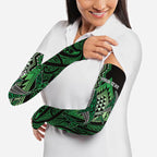 Aotearoa Iwi Ngati Pikiao Personalised Arm Sleeves NZ Maori Humpback Whale Taniko Motifs