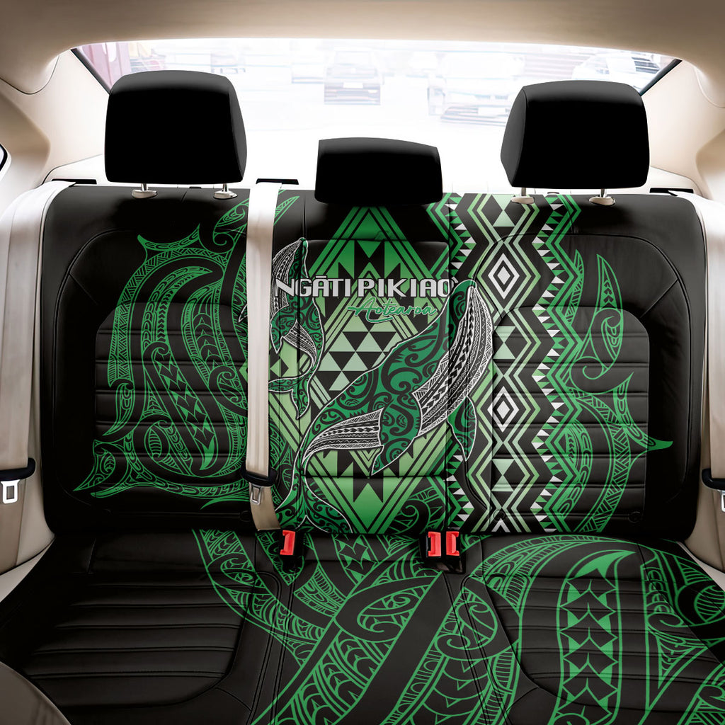 Aotearoa Iwi Ngati Pikiao Back Car Seat Cover NZ Maori Humpback Whale Taniko Motifs