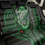 Aotearoa Iwi Ngati Pikiao Back Car Seat Cover NZ Maori Humpback Whale Taniko Motifs