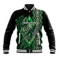 Aotearoa Iwi Ngati Pikiao Personalised Baseball Jacket NZ Maori Humpback Whale Taniko Motifs