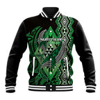 Aotearoa Iwi Ngati Pikiao Personalised Baseball Jacket NZ Maori Humpback Whale Taniko Motifs