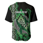 Aotearoa Iwi Ngati Pikiao Personalised Baseball Jersey NZ Maori Humpback Whale Taniko Motifs