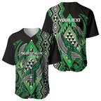 Aotearoa Iwi Ngati Pikiao Personalised Baseball Jersey NZ Maori Humpback Whale Taniko Motifs