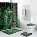 Aotearoa Iwi Ngati Pikiao Bathroom Set NZ Maori Humpback Whale Taniko Motifs