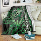 Aotearoa Iwi Ngati Pikiao Blanket NZ Maori Humpback Whale Taniko Motifs