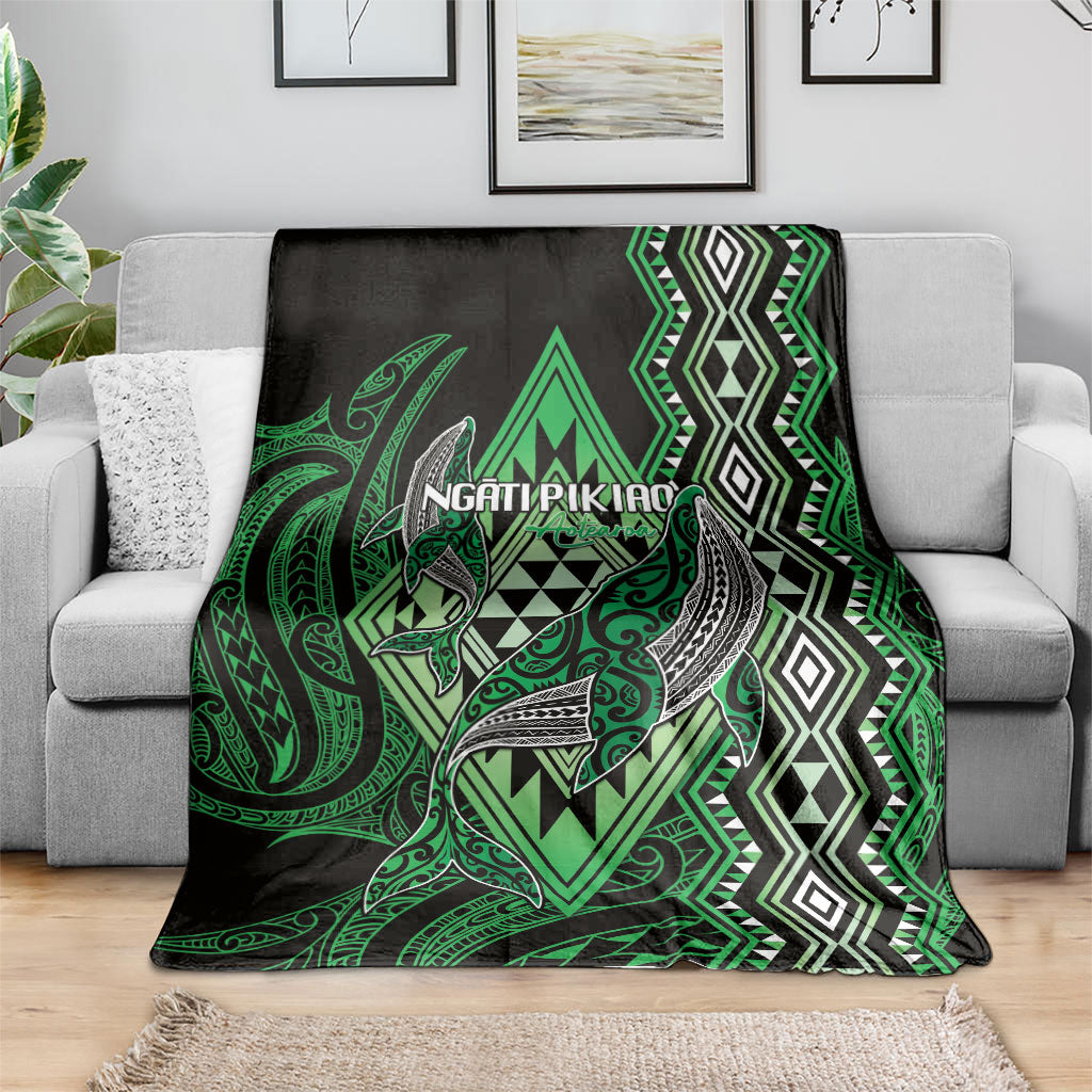 Aotearoa Iwi Ngati Pikiao Blanket NZ Maori Humpback Whale Taniko Motifs