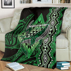 Aotearoa Iwi Ngati Pikiao Blanket NZ Maori Humpback Whale Taniko Motifs
