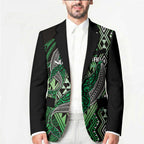 Aotearoa Iwi Ngati Pikiao Personalised Blazer NZ Maori Humpback Whale Taniko Motifs