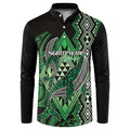 Aotearoa Iwi Ngati Pikiao Personalised Button Sweatshirt NZ Maori Humpback Whale Taniko Motifs