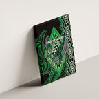 Aotearoa Iwi Ngati Pikiao Canvas Wall Art NZ Maori Humpback Whale Taniko Motifs