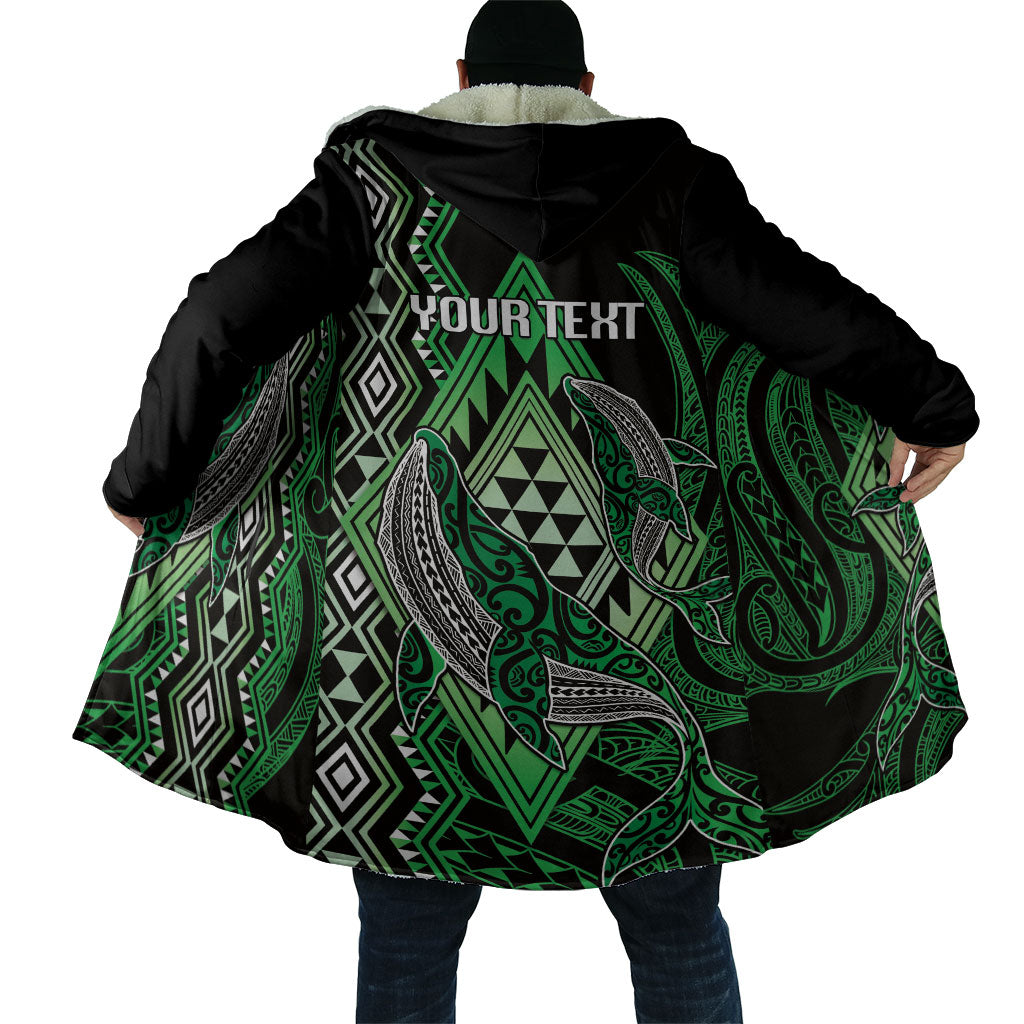 Aotearoa Iwi Ngati Pikiao Personalised Cloak NZ Maori Humpback Whale Taniko Motifs