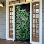 Aotearoa Iwi Ngati Pikiao Personalised Door Cover NZ Maori Humpback Whale Taniko Motifs