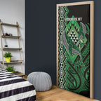 Aotearoa Iwi Ngati Pikiao Personalised Door Cover NZ Maori Humpback Whale Taniko Motifs