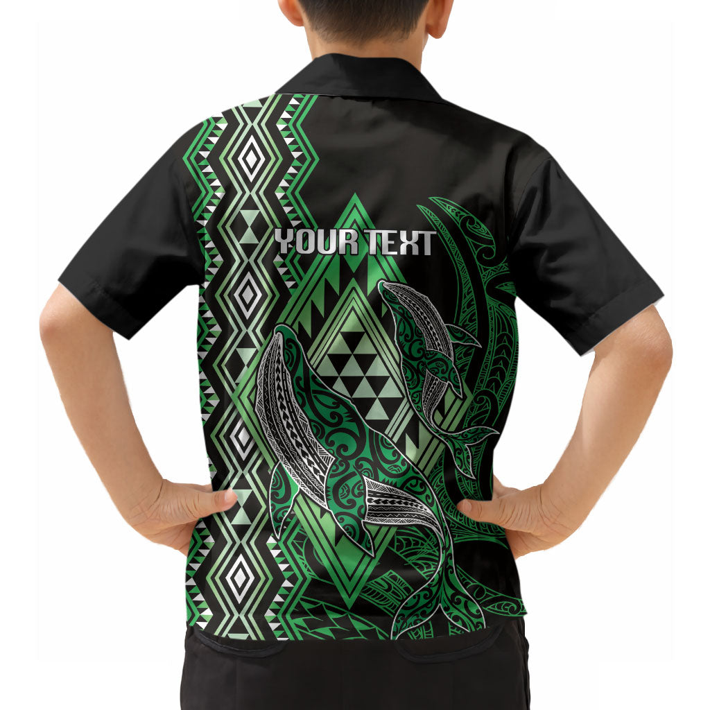 Aotearoa Iwi Ngati Pikiao Personalised Hawaiian Shirt NZ Maori Humpback Whale Taniko Motifs