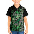 Aotearoa Iwi Ngati Pikiao Personalised Kid Hawaiian Shirt NZ Maori Humpback Whale Taniko Motifs