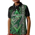 Aotearoa Iwi Ngati Pikiao Personalised Kid Polo Shirt NZ Maori Humpback Whale Taniko Motifs