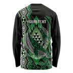 Aotearoa Iwi Ngati Pikiao Personalised Long Sleeve Shirt NZ Maori Humpback Whale Taniko Motifs