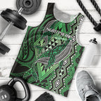 Aotearoa Iwi Ngati Pikiao Personalised Men Tank Top NZ Maori Humpback Whale Taniko Motifs