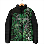 Aotearoa Iwi Ngati Pikiao Personalised Padded Jacket NZ Maori Humpback Whale Taniko Motifs