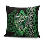 Aotearoa Iwi Ngati Pikiao Pillow Cover NZ Maori Humpback Whale Taniko Motifs