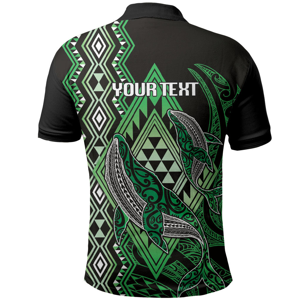 Aotearoa Iwi Ngati Pikiao Personalised Polo Shirt NZ Maori Humpback Whale Taniko Motifs