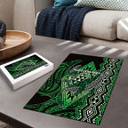 Aotearoa Iwi Ngati Pikiao Puzzle NZ Maori Humpback Whale Taniko Motifs