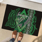 Aotearoa Iwi Ngati Pikiao Rubber Doormat NZ Maori Humpback Whale Taniko Motifs